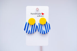 Boucles d'oreilles Rayées marinière