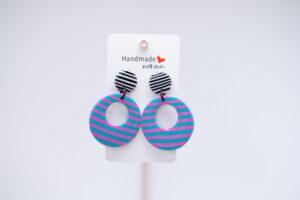Boucles d'oreilles full rayures