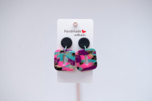 Boucles d'oreilles lumineuses carrées