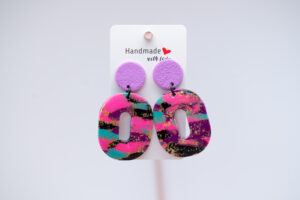 Boucles d'oreilles ovales lumineuses
