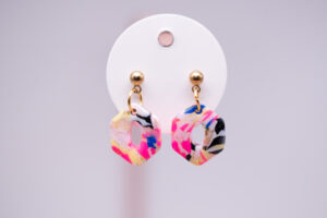 boucles d'oreilles kid hexagonales