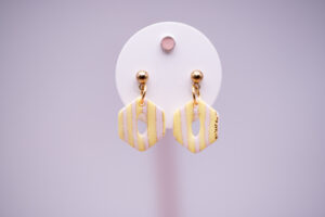 Boucles d'oreilles kid rayures pastels