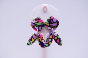 Boucles d'oreilles enfant boomerang multicolore